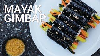 Mayak Gimbap,  Mini Korean Seaweed Rice Roll - Crazy Korean Cooking EXPRESS