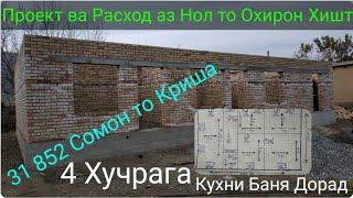 Проекти Хонаи 4 Хучрага Расход аз Нол то Охирон Хишт