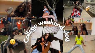 COLLEGE WEEKEND VLOG: PARTYS, BAD DECISIONS  & SIX FLAGS