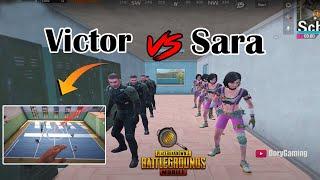 Contest between Sara and Victor pubg mobile Funny moments