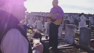 Uncle Eric on his mothers 100th birthday at mount Jerome cemetery