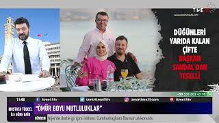 Düğünleri yarıda kalan çifte Bayraklı Belediye Başkanı Sandal'dan teselli