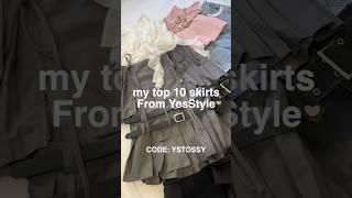 my top 10 skirts from #yesstyle #fashion #ootd