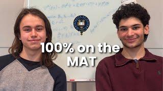 How I got 100% in the MAT | Joe at Oxford Uni