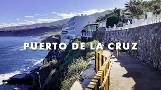 Walking in the Puerto de la Cruz, Tenerife (Breathtaking Ocean Views with Nature Sounds) 4k HDR