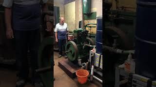 Twin lister cs diesel start up #automobile #stationaryengine #viral #steamengine #railengine #lister