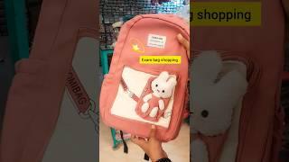 exam bag shopping 🩷 #shorts #schoolbag #shopping