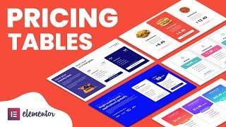 Elementor - Create Beautiful Pricing Tables in WordPress - Fully Responsive