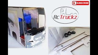 RC/miniature Bus Body making/build Volvo 9400/B7R  KSRTC AIRAVAT Model 1/14 - PART 2