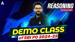 Demo Class of SBI PO 2024-25 | Reasoning By Saurav Singh