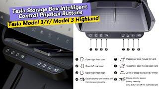 NEW UPGRADE | Tesla Storage Box Intelligent Control Physical Buttons