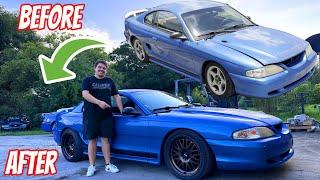 Transforming my friends SN95 Mustang with Coilovers and Wheels