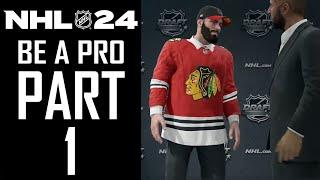 NHL 24 - Be A Pro Career - Part 1 - "Player Creation, Memorial Cup, Draft, Pre-Season"