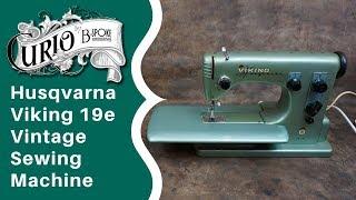 Husqvarna Viking 19e Vintage Sewing Machine - How to Thread and Use