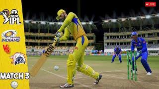 IPL 2025 - CSK VS MI -  Match 3 HARDEST Difficulty - Cricket 24  #highlights - DIGITAL ZAIN