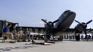 Warbirds in Review Douglas C-47 Skytrain, “Placid Lassie” Republic P-47 "Chief Ski-U-Mah II"