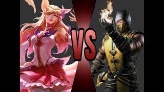 MMD - Ahri vs Scorpion (Star Guardian/League of Legends vs Mortal Kombat)