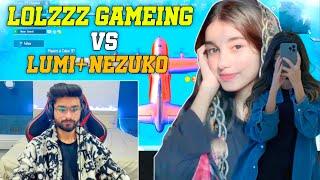 2 Fight LoLzZz Gaming vs Lumi is Live+Nezuko Plays i Rush Aj Video