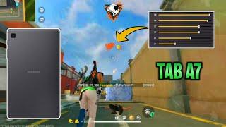 Samsung Tab A7  HUD + DPI + Sensi +Sensibilidade [Galaxy Tab Free Fire  Highlights]