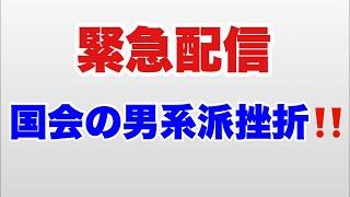 【緊急配信】国会の男系派挫折 　#女性天皇　#男系男子