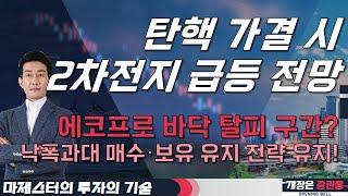 탄핵 가결 시 2차전지 급등 전망! 에코프로 바닥 탈피 구간?  낙폭과대 매수·보유 유지 전략 유지! #마제스터 #투자의기술 #투자전략 #2차전지