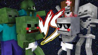 BABY ZOMBIE vs BABY SKELETON - MINECRAFT ANIMATION