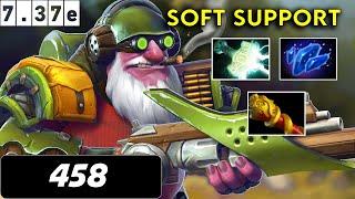 458 Sniper Soft Support - Dota 2 Patch 7.37e Pro Pub Gameplay