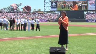 Zheng Cao Sings National Anthem at AT&T Park.mov