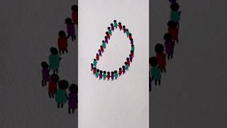 Human chain ‘D #kidstv #kidsvideo #kids #viral #trending #ytshorts #diy #youtubeshorts #shorts #art