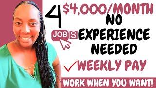 4 Easy Remote Jobs No Experience Hiring Immediately!