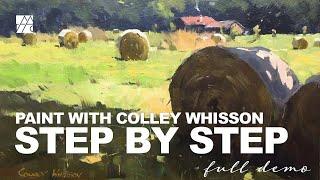 Paint Along with Colley Whisson - Hay Bales Study