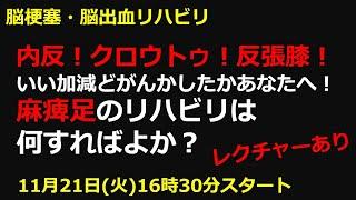 脳梗塞リハビリ！内反！クロウトゥ！反張膝！ いい加減どがんかしたかあなたへ！ 麻痺足のリハビリは 何すればよか？