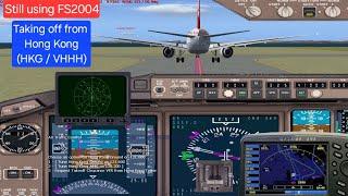 FS2004: Taking off from Hong Kong (HKG / VHHH)  #fs2004 #flightsimulator #flightsimulator2004 #fs9