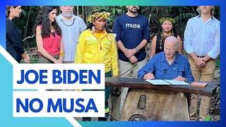 JOE BIDEN EM MANAUS: PRESIDENTE SE REÚNE COM LIDERANÇAS INDÍGENAS