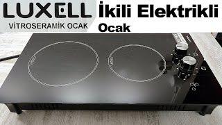 Elektrikli Ocak - Luxell V3 02 P Siyah Ocak - Luxell Elektrikli Ocak - Luxell İkili Elektrikli Ocak