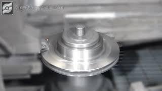 CNC turning and grinding machine for brake discs.