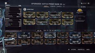 Warframe Gotva Prime Build Steel Path Viable