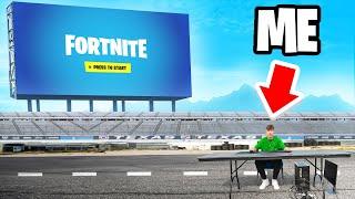 Playing Fortnite on the BIGGEST TV in the WORLD