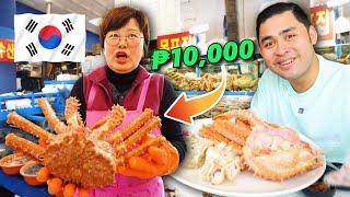 Gumastos ako ng ₱10,000 on KOREAN SEAFOOD sa KOREA Eating Giant KING CRAB sa SEOUL!