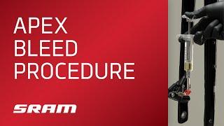 SRAM Apex Bleed Procedure