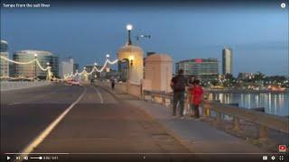 DOWNTOWN Tempe AZ From the Salt River Bridges PEOPLE WALKING CARS CRUISING; BUSIER THAN SUNSET BLVD!