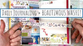 Daily Creative Journaling & Doodling for Beginners | Hobonichi Cousin | Inexpensive GORGEOUS WASHI!