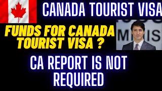 how many funds required for Canada tourist visa