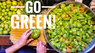 Making Salsa Verde | Preserving Green Tomato Harvest