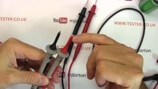 Multimeter probe safe use and safety features