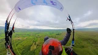 Short paragliding flight on benbradagh.