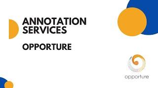 annotation services - Opporture