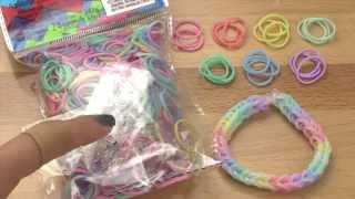 NEW Mixed Pastel Rainbow Loom Bands Review / Overview (from rainbowloom.com)