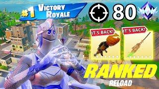 RANKED Zero Build OG Fortnite Reload | High Kill Gameplay | Keyboard And Mouse | 80 Kills