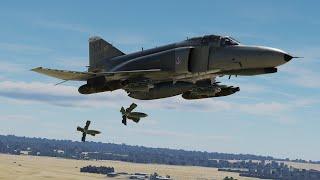 DCS F-4E Phantom II. Применение неуправляемого вооружения в DCS World.